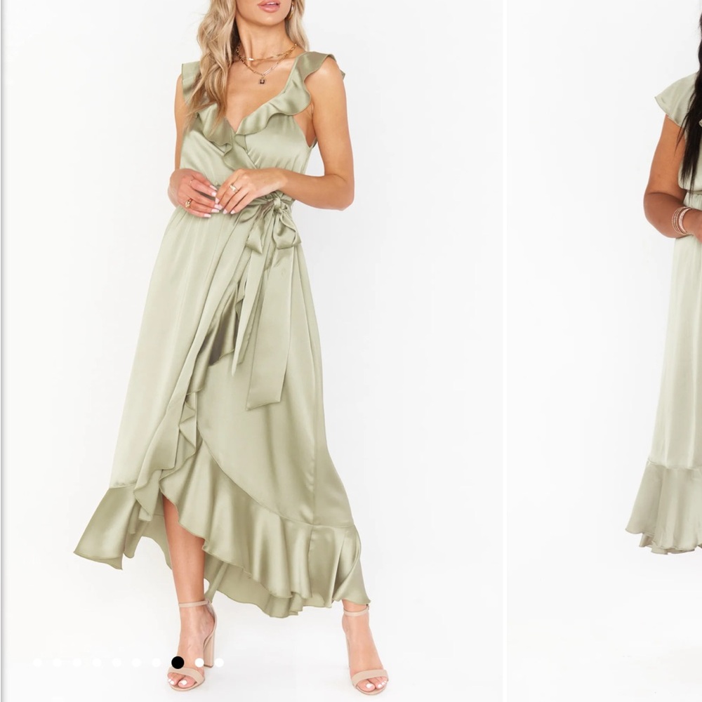 Show Me Your Mumu Samantha ruffle wrap dress